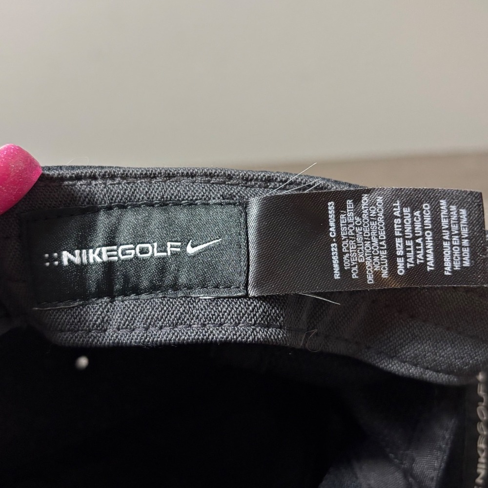 Nike Golf Dri-Fit Mesh Performance Baseball Hat Black OSFM - Picture 5 of 5